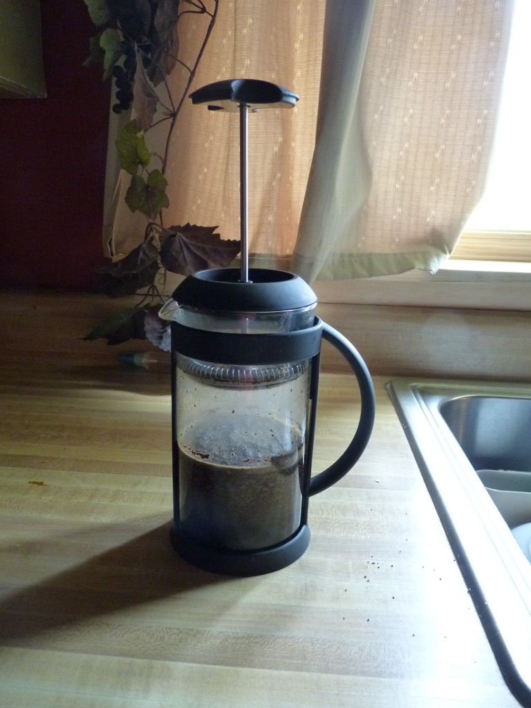 French Press Frozen Cappuccino - Sweet T Makes Three