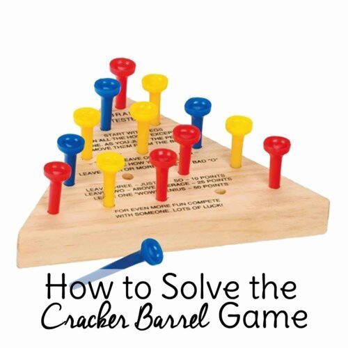 Cracker Barrel Peg Game Solution