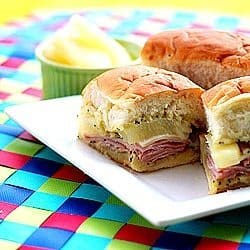 Hawaiian-Style Game Day Sliders | Sweet T Makes Three