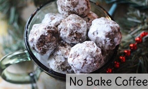 No Bake Coffee Cookies: Freeze Ahead for Christmas Cookie Swaps!