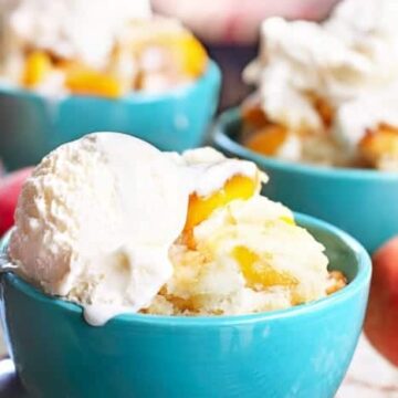 quick and easy peach cobbler