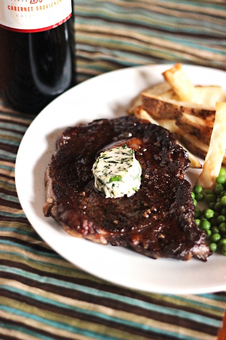 Chuck Eye Steak cooked and plated