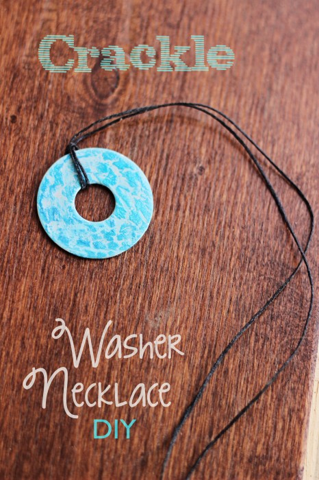 Crackle Washer Necklace DIY