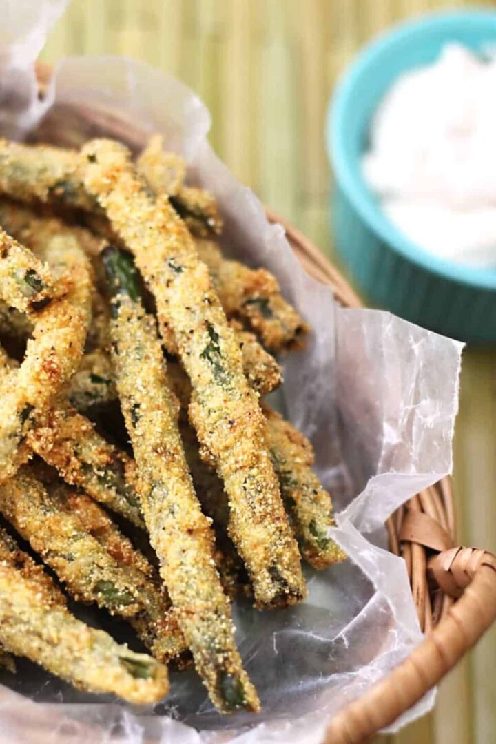 Fried Green Beans with Horseradish Sauce Sweet T Makes Three