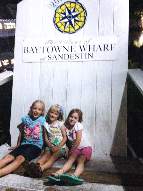 Village of Baytowne Wharf giant Adirondack chair