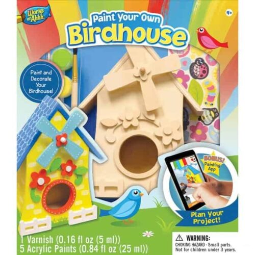 Paint your own birdhouse kit crafts for 5 year olds