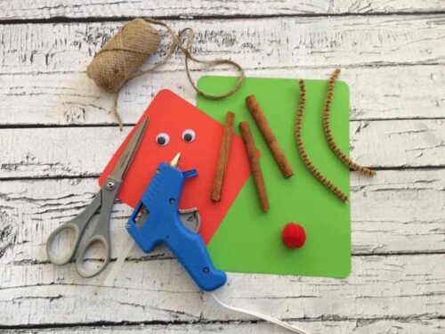 Reindeer Christmas ornament craft for kids