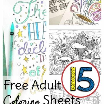 Below are 15 free adult coloring sheets so you can color without spending a dime! No coloring pencils on hand? Break our your kids crayons if you have to and remember to relax and have fun.