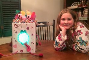 light up valentine box with moving tongue