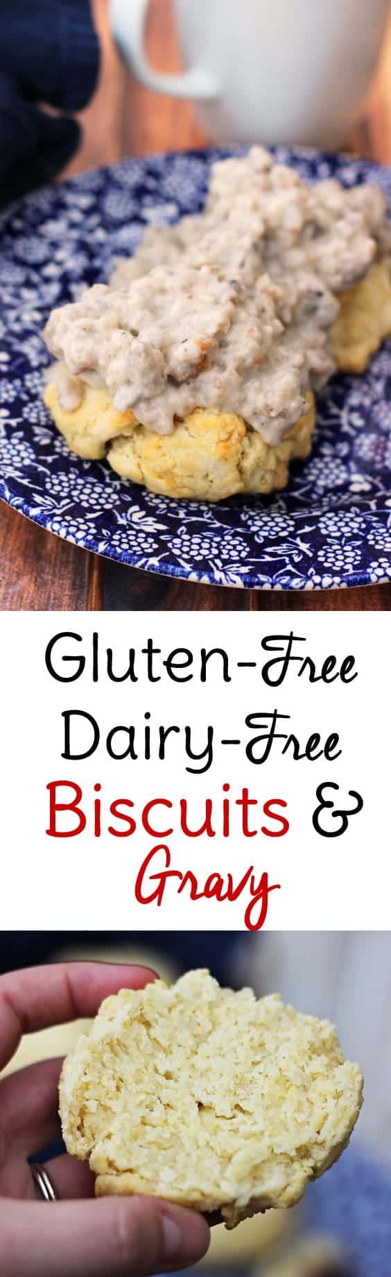 Gluten Free Biscuits and Gravy Recipe | Sweet T Makes Three