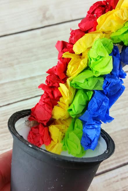 This pot of gold craft for kids upcycles used K Cups. Now that's how being green with your St. Patrick's Day crafting is done!