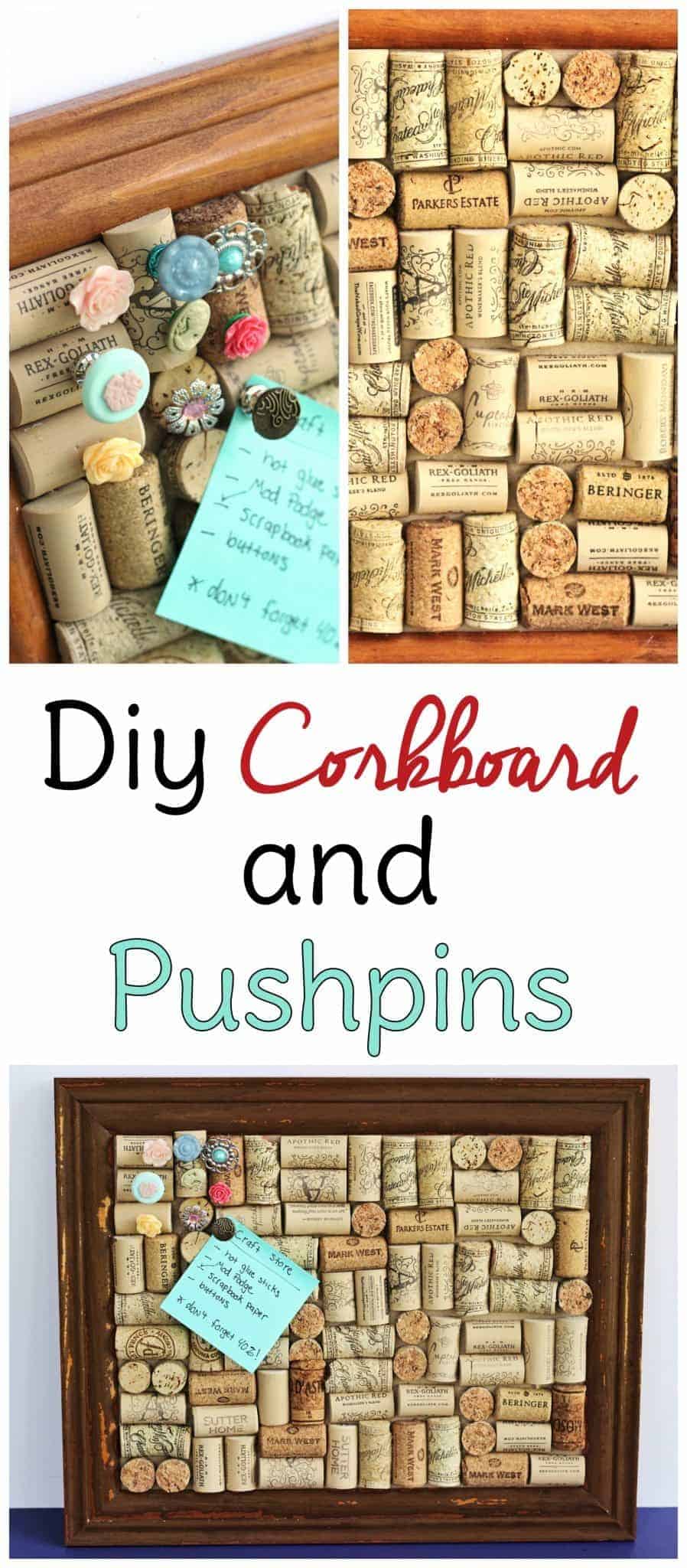 Make Your Own Cork Board with Wine Corks