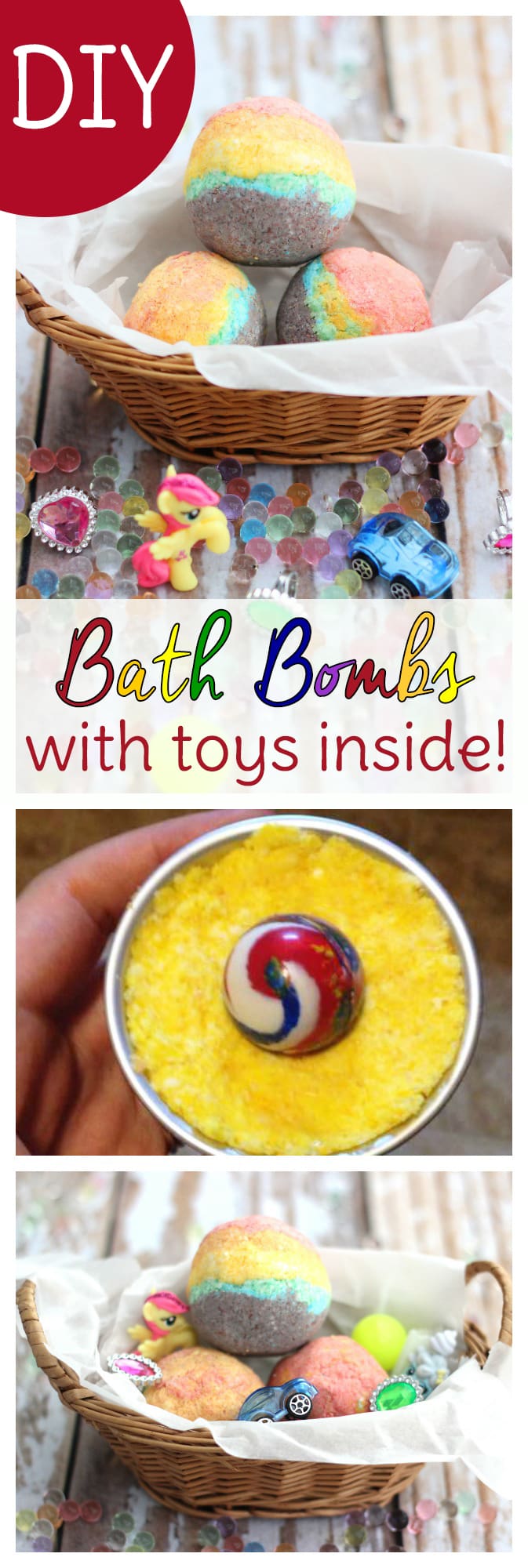 Surprise Bath Bombs with Toys Inside