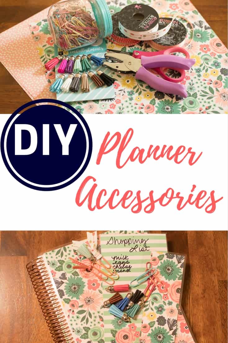 If you love to personalize and decorate your planner, try these affordable DIY Planner Accessories! Make a matching DIY planner cover, snap-in list, and page markers