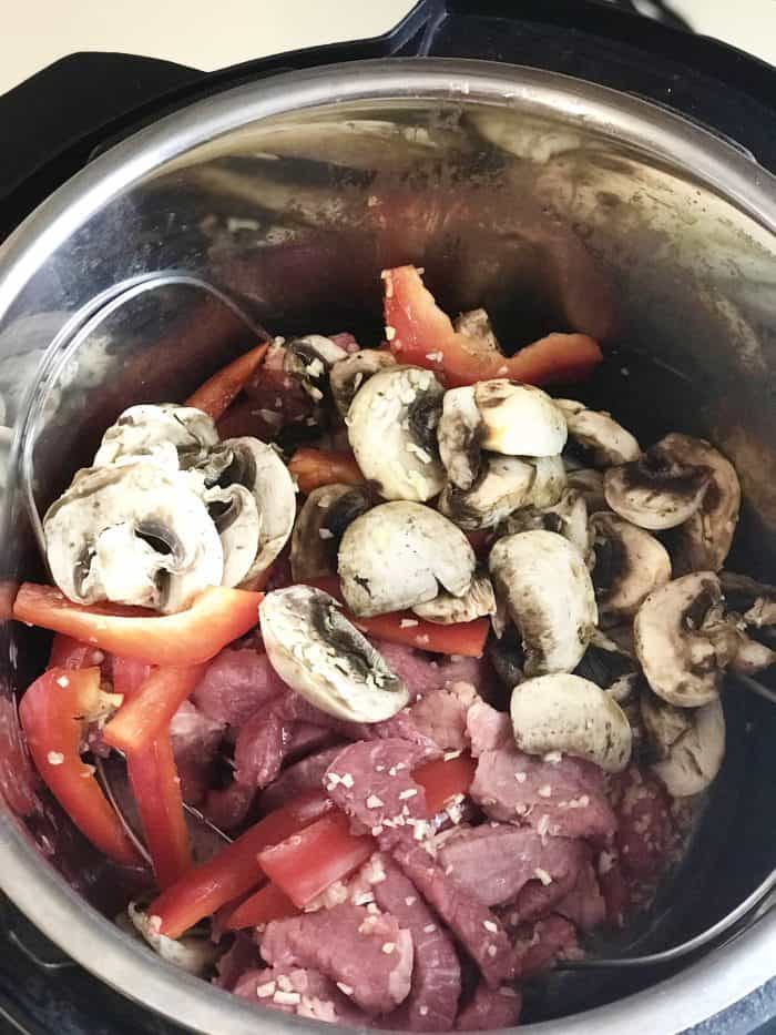 Instant Pot Pepper Steak Freezer Meal Recipe