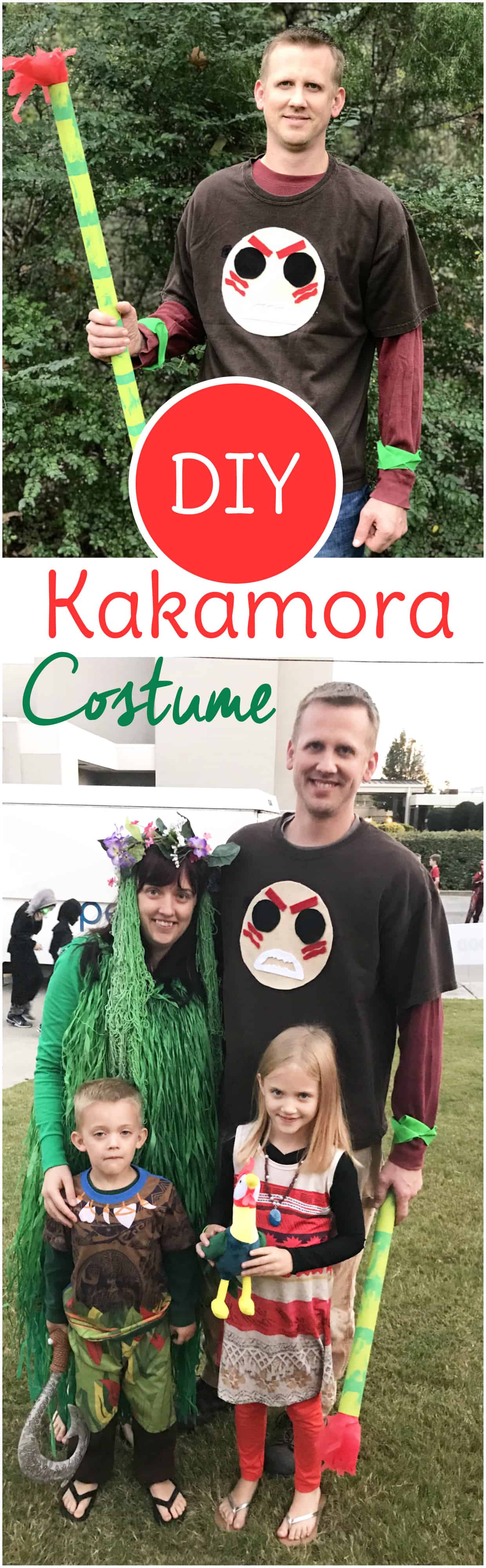 Moana Costume DIYs: Easy Kakamora Costume and Te Fiti Costume