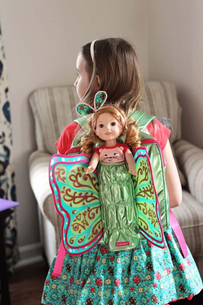 flutter wings doll carrier