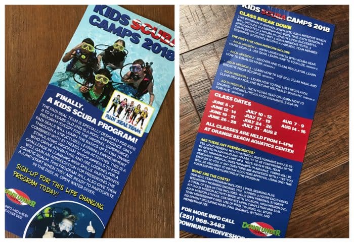 Gulf Shores scuba diving! Yes, you can go scuba diving in Gulf Shores and obtain many of your PADI certifications while you're there. Perfect for family travel! 