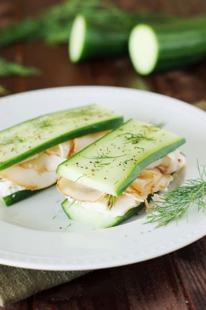 keto turkey and cucumber sandwiches