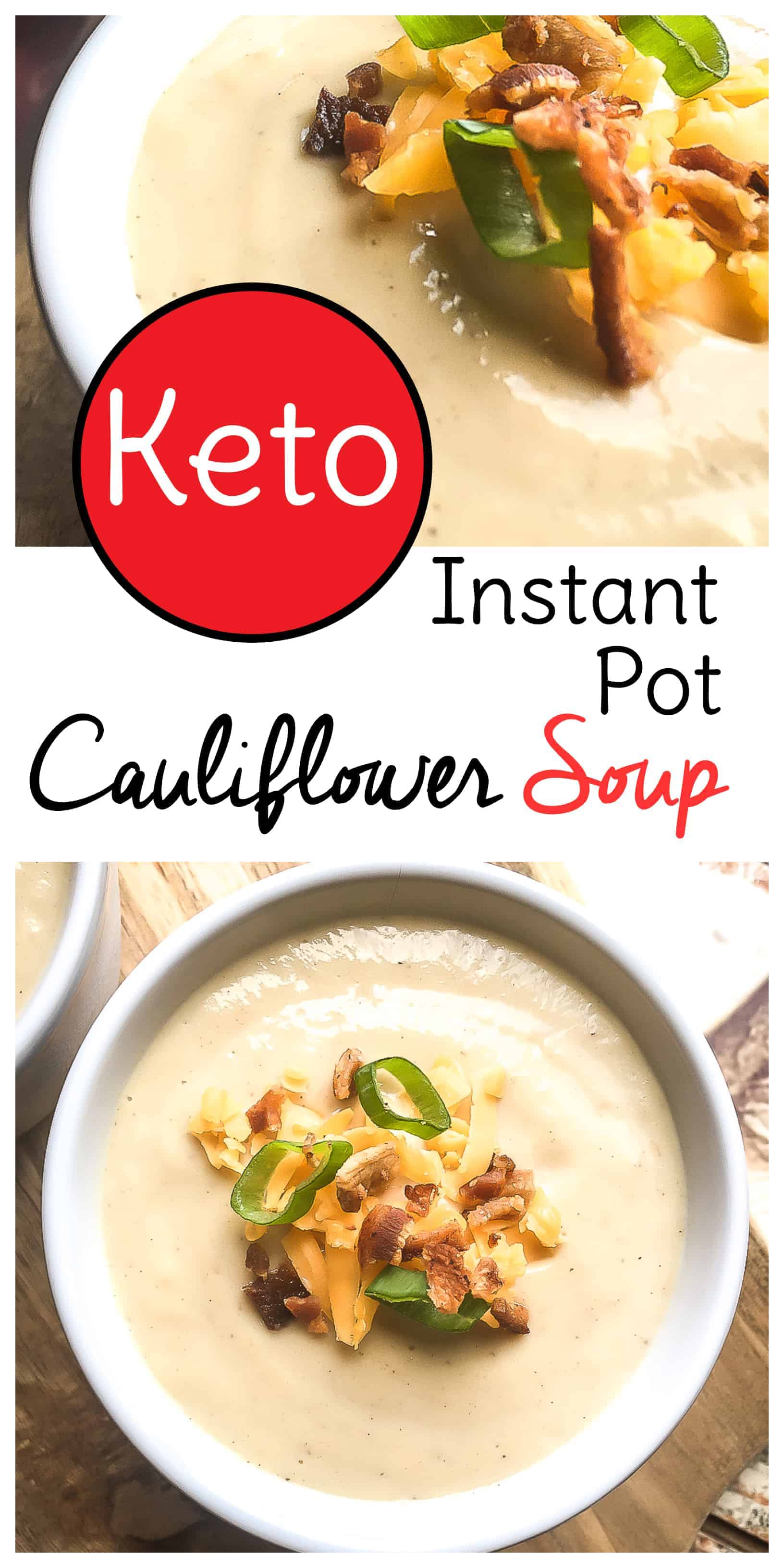 This keto instant pot soup will add some much needed variety to your low carb diet. Enjoy this keto soup recipe hot or chilled! #instantpot #keto #soup