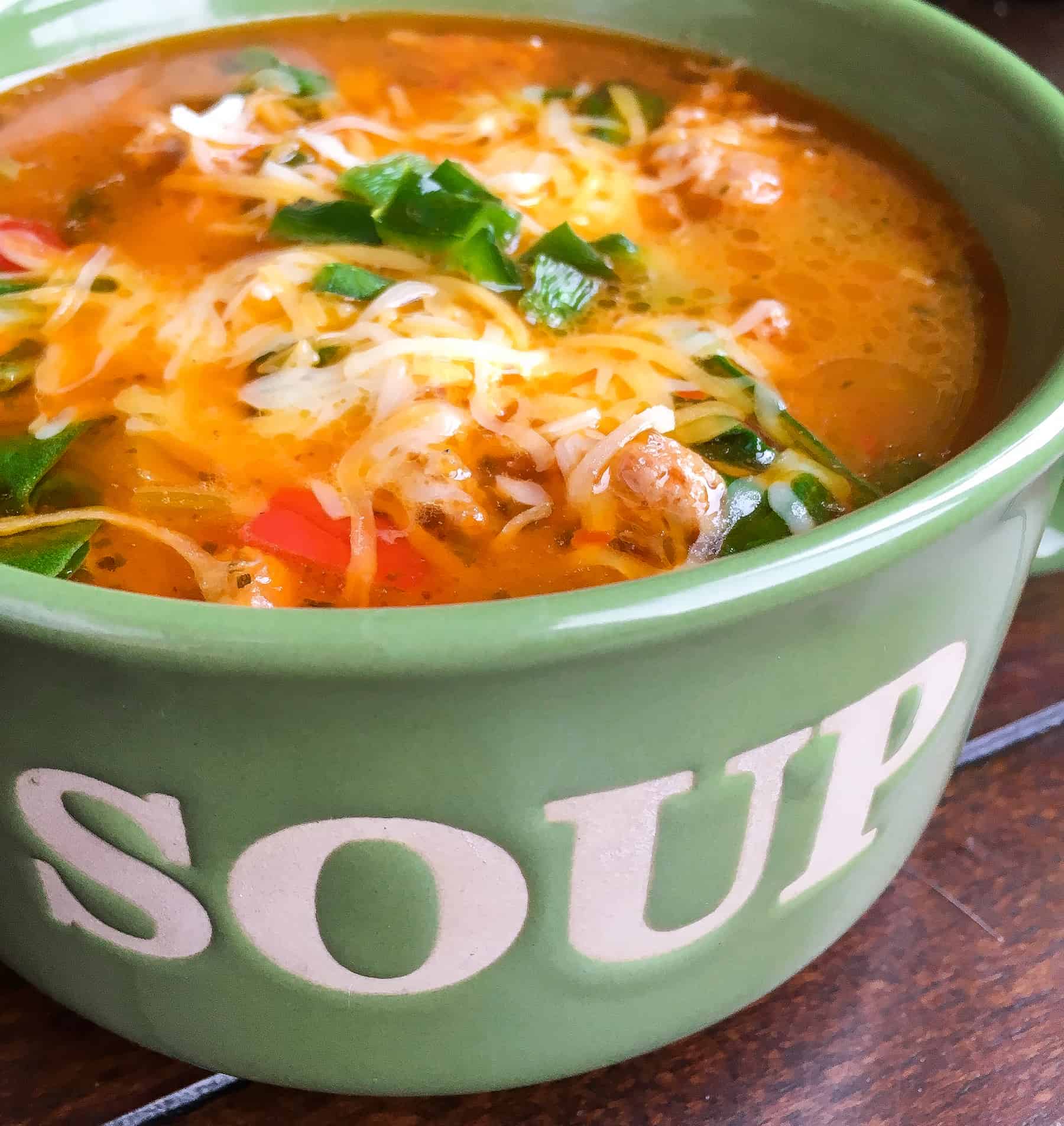 Keto Sausage Soup {Instant Pot}