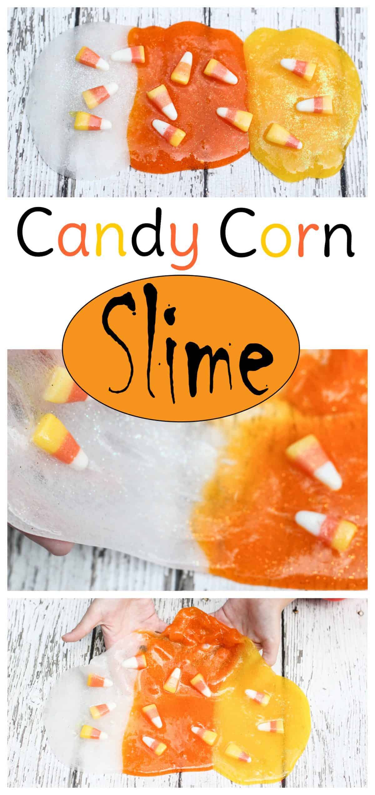 Candy Corn Slime Recipe