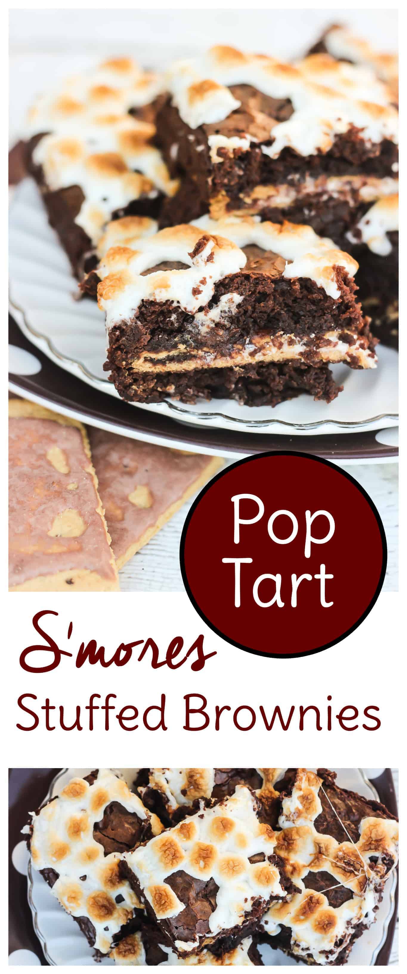 These S'mores Pop Tart Stuffed Brownies are a rich, decadent dessert recipe that's also incredibly easy to make.
#smores #brownies #chocolate