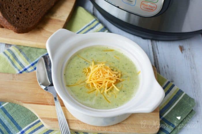 Instant Pot Broccoli Cheese Soup Recipe