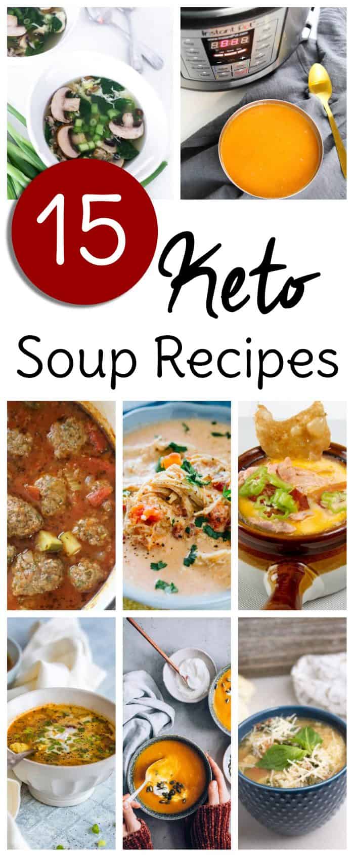 Keto soup recipes are a great way to feel cozy and warm this winter without getting your low carb way of eating off track. Many of these Keto soup recipes are designed for the Instant Pot, but even ones that aren't are very easy to adapt from a <a href=