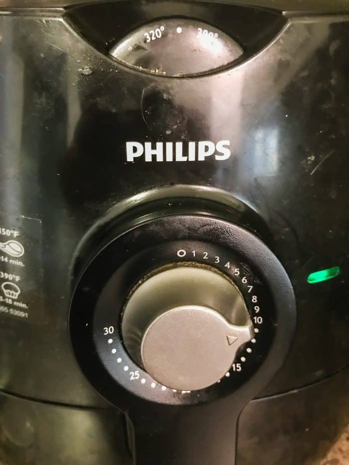 philips air fryer set for 10 minutes at 325 degrees