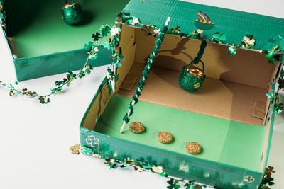 shoe box leprechaun trap