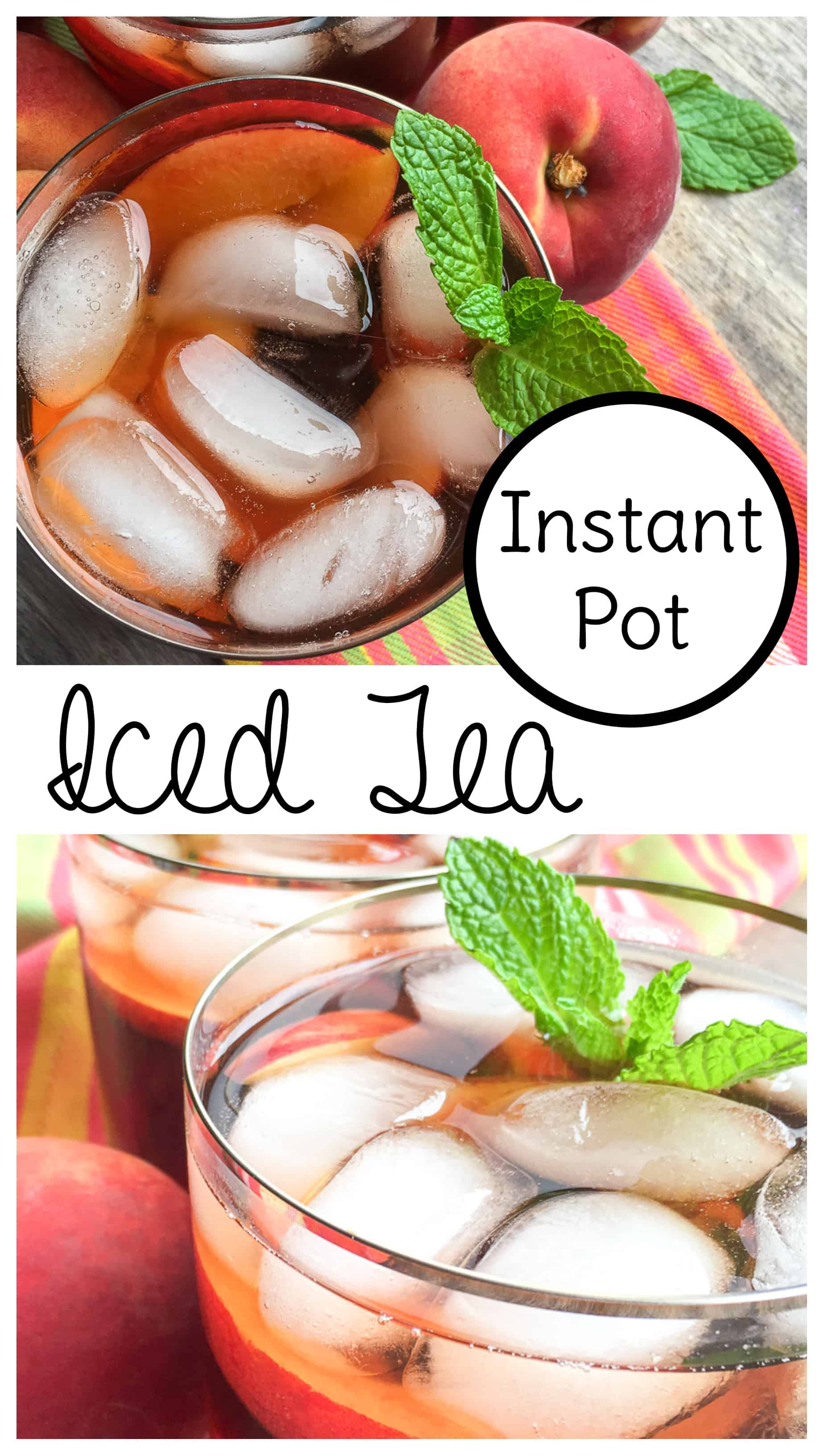 Ginger Peach Instant Pot Iced Tea Recipe