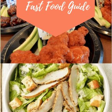 Keto fast food guide for making the best low carb choices you can while travelling or unable to cook. #ketofastfood #keto