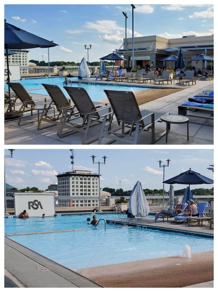 rooftop pool at montgomery renaissance hotel 