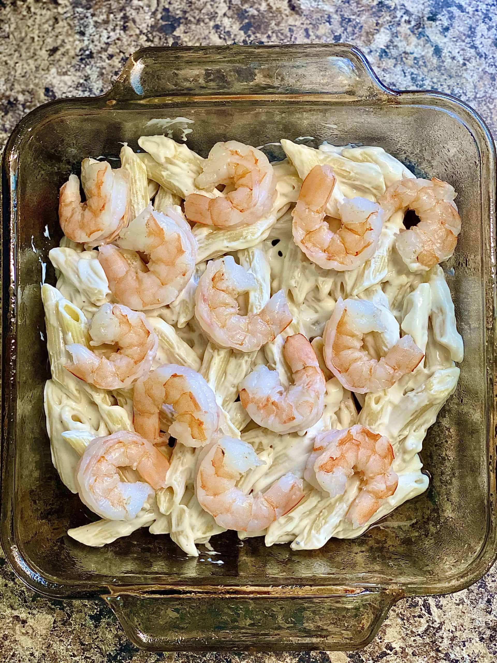 Shrimp Alfredo Bake: Easy Shrimp Casserole