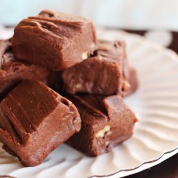 easy velveeta fudge recipe made without any condensed milk.