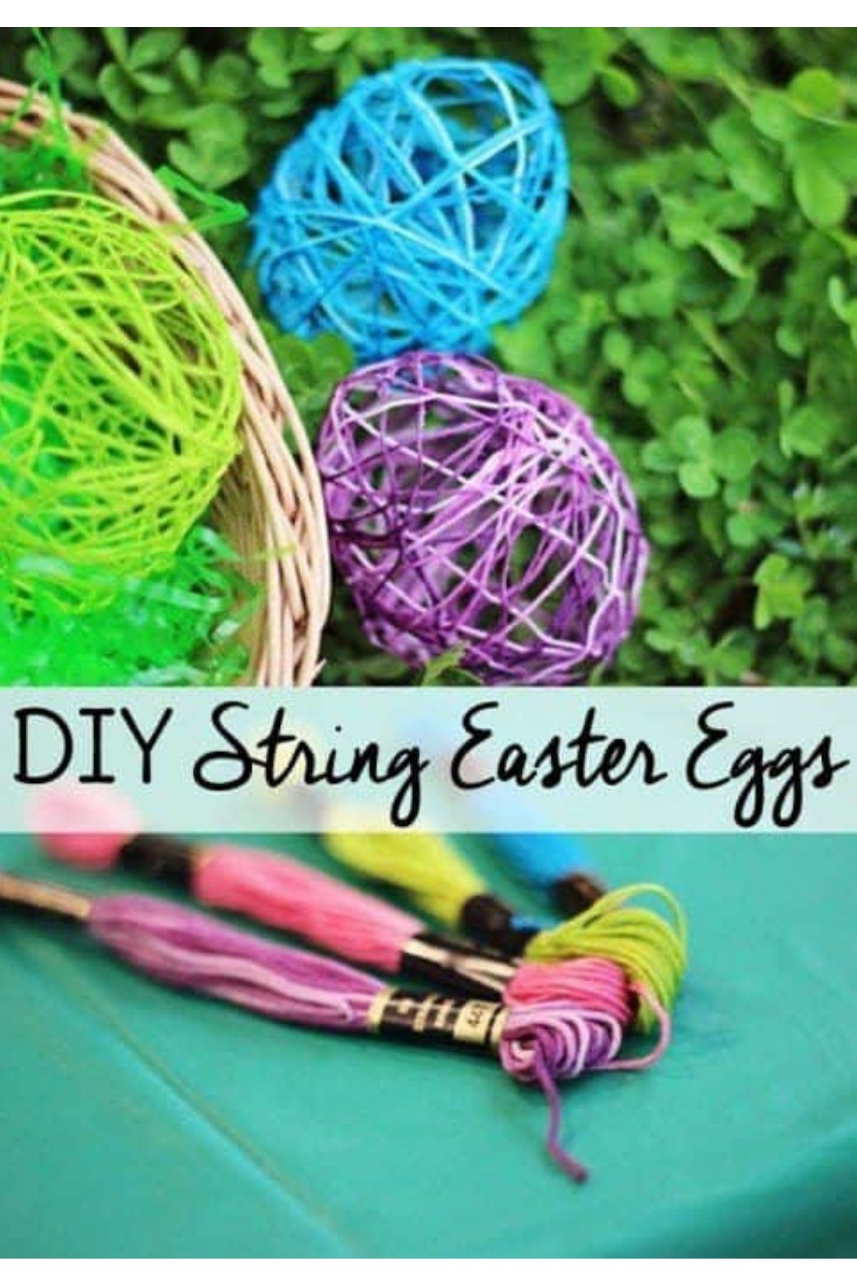 HOW to MAKE STRING EGGS - DIY Tutorial Easter Eggs Craft for Kids 