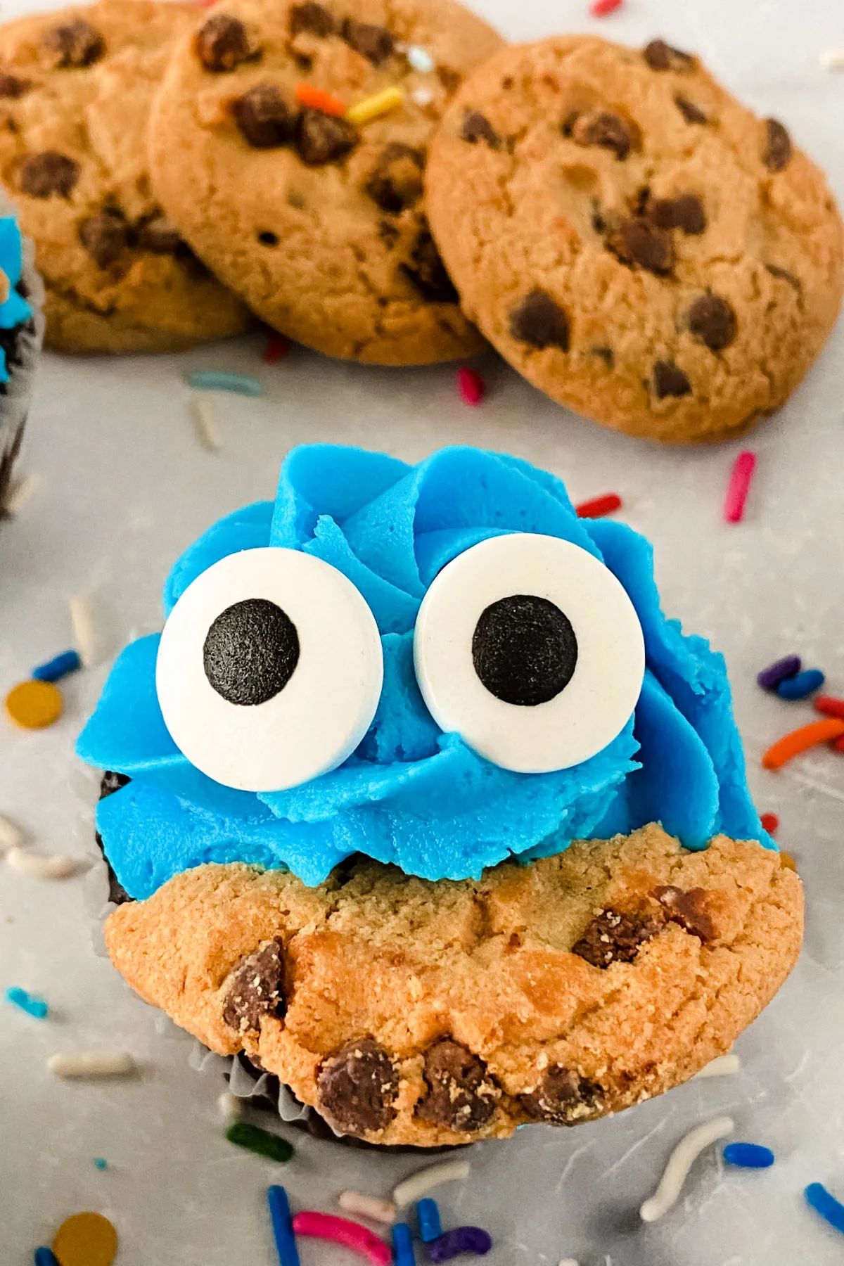 Cookie Monster Cupcakes Sweet T Makes Three